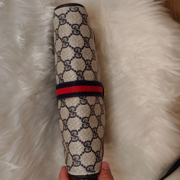 Authentic Vintage Gucci GG Monogram Supreme Sherry Web Ophidia Crossbody Bag - Picture 5 of 9